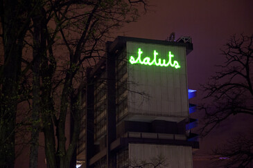 View of the Sign [Manuscript] installation in exhibition context 