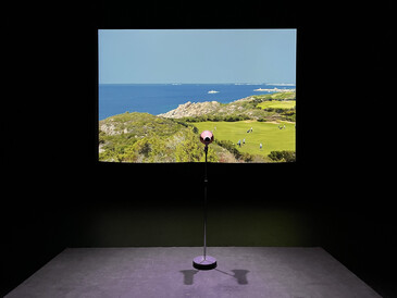 View of the Free Time installation in exhibition context