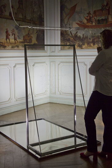 Vue de l’installation A présent en contexte d’exposition