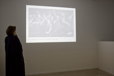 Screenshot of the artwork All Over
View of the All Over installation in exhibition context
