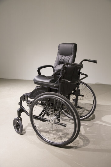 View of the Disabled Chair installation in exhibition context