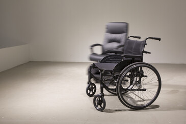 View of the Disabled Chair installation in exhibition context