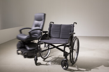 View of the Disabled Chair installation in exhibition context