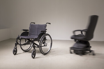 View of the Disabled Chair installation in exhibition context