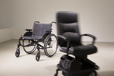 View of the Disabled Chair installation in exhibition context