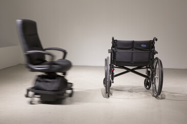 View of the Disabled Chair installation in exhibition context