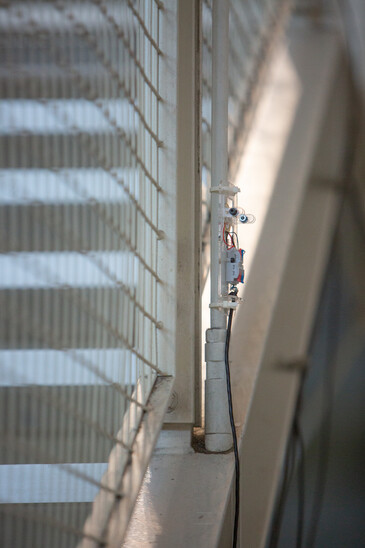 View of the installation Fossilation in exhibition context
