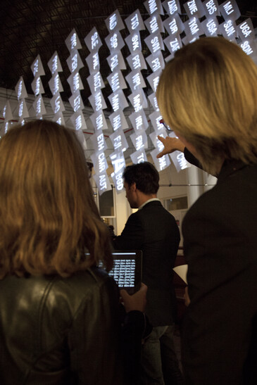 Vue de l'installation Mobilisation en contexte d’exposition