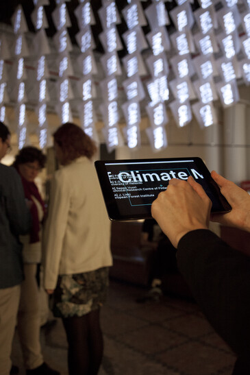 Vue de l'installation Mobilisation en contexte d’exposition