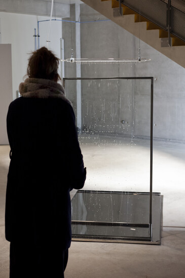 Vue de l’installation A présent en contexte d’exposition