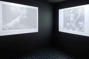 Screenshot of the artwork All Over
View of the All Over installation in exhibition context