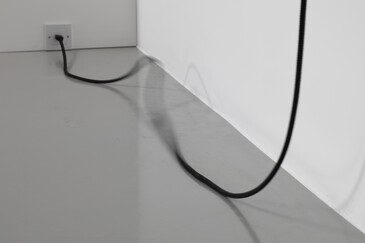 View of the Fossilation installation in exhibition context
