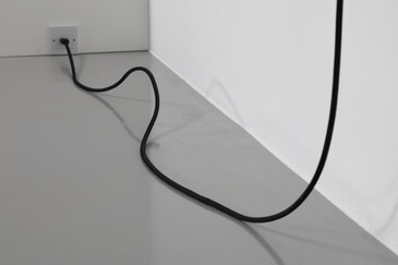 View of the Fossilation installation in exhibition context