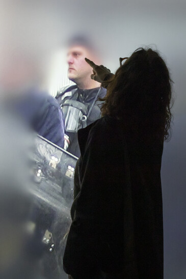 Vue de l'installation niform en contexte d’exposition