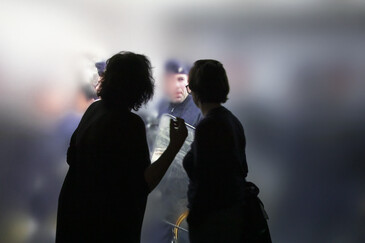 Vue de l'installation niform en contexte d’exposition