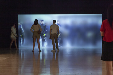 Vue de l'installation niform en contexte d’exposition