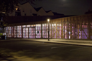 Vue de l’installation Poursuite en contexte d’exposition