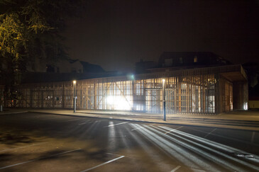 Vue de l’installation Poursuite en contexte d’exposition