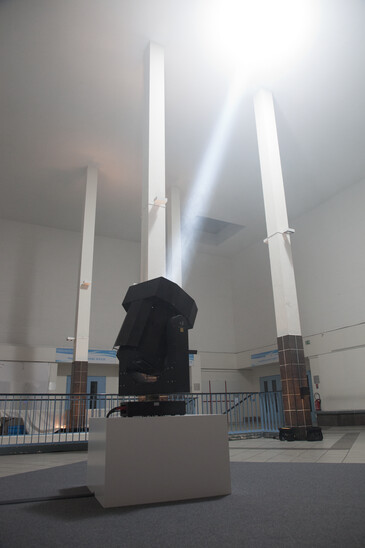 Vue de l’installation Poursuite en contexte d’exposition