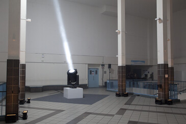 Vue de l’installation Poursuite en contexte d’exposition