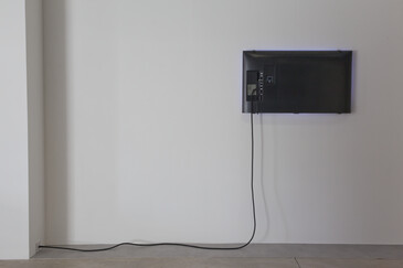 View of the Fossilation installation in exhibition context