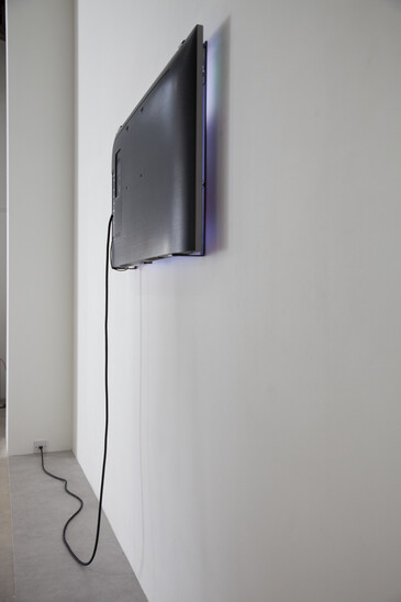 View of the Fossilation installation in exhibition context
