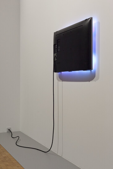 View of the Fossilation installation in exhibition context