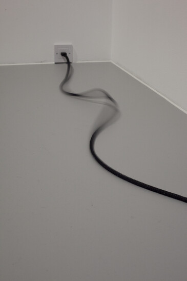 View of the Fossilation installation in exhibition context