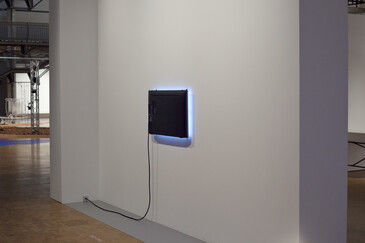 View of the Fossilation installation in exhibition context