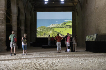 View of the Free Time installation in exhibition context