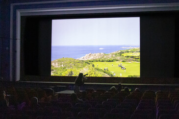 View of the Free Time installation in exhibition context