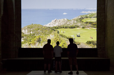 View of the Free Time installation in exhibition context
