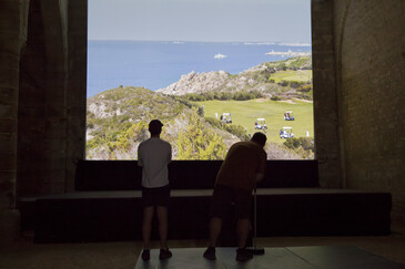View of the Free Time installation in exhibition context