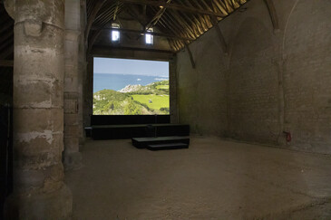 View of the Free Time installation in exhibition context
