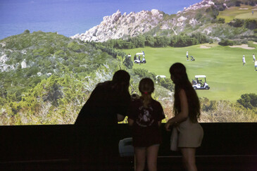 View of the Free Time installation in exhibition context