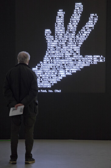 Vue de l'installation Visible Hand en contexte d’exposition