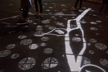 Vue de l'installation Surexposition en contexte d’exposition