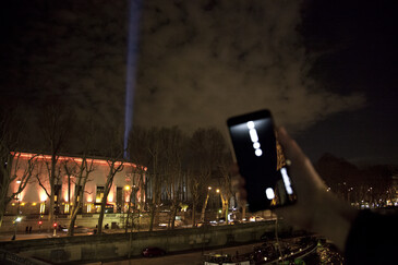 Vue de l'installation Surexposition en contexte d’exposition
