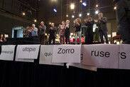 View of the Sign [Manuscript] installation in exhibition context 