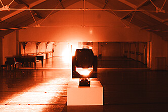 Vue de l’installation Poursuite en contexte d’exposition 