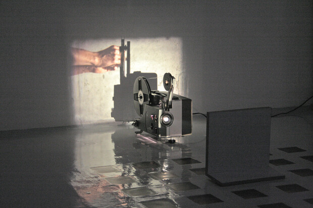 Vue de l'installation Pour l’instant en contexte d’exposition. 