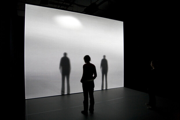 Vue de l'installation REANIMATION en contexte d’exposition 