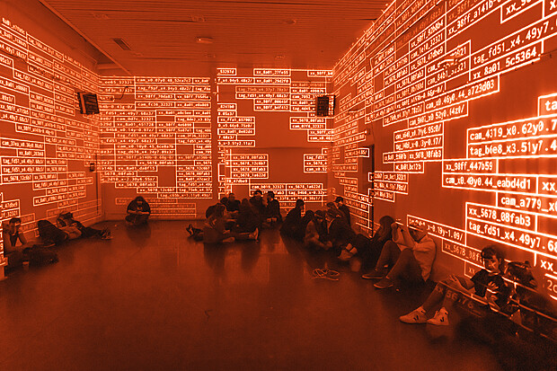 Vue de l’installation in situ Datarase 