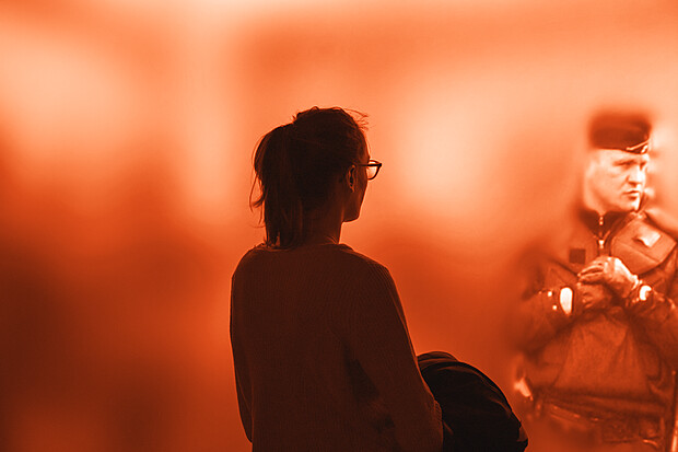 Vue de l'installation niform en contexte d’exposition 