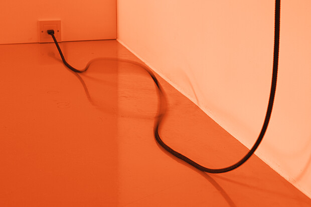 Vue de l'installation Snakable en contexte d‘exposition 